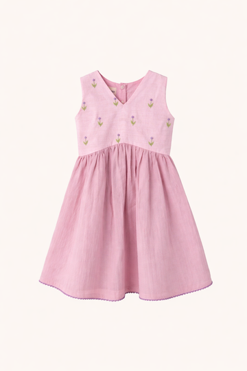Lotus Bloom Cotton Frock