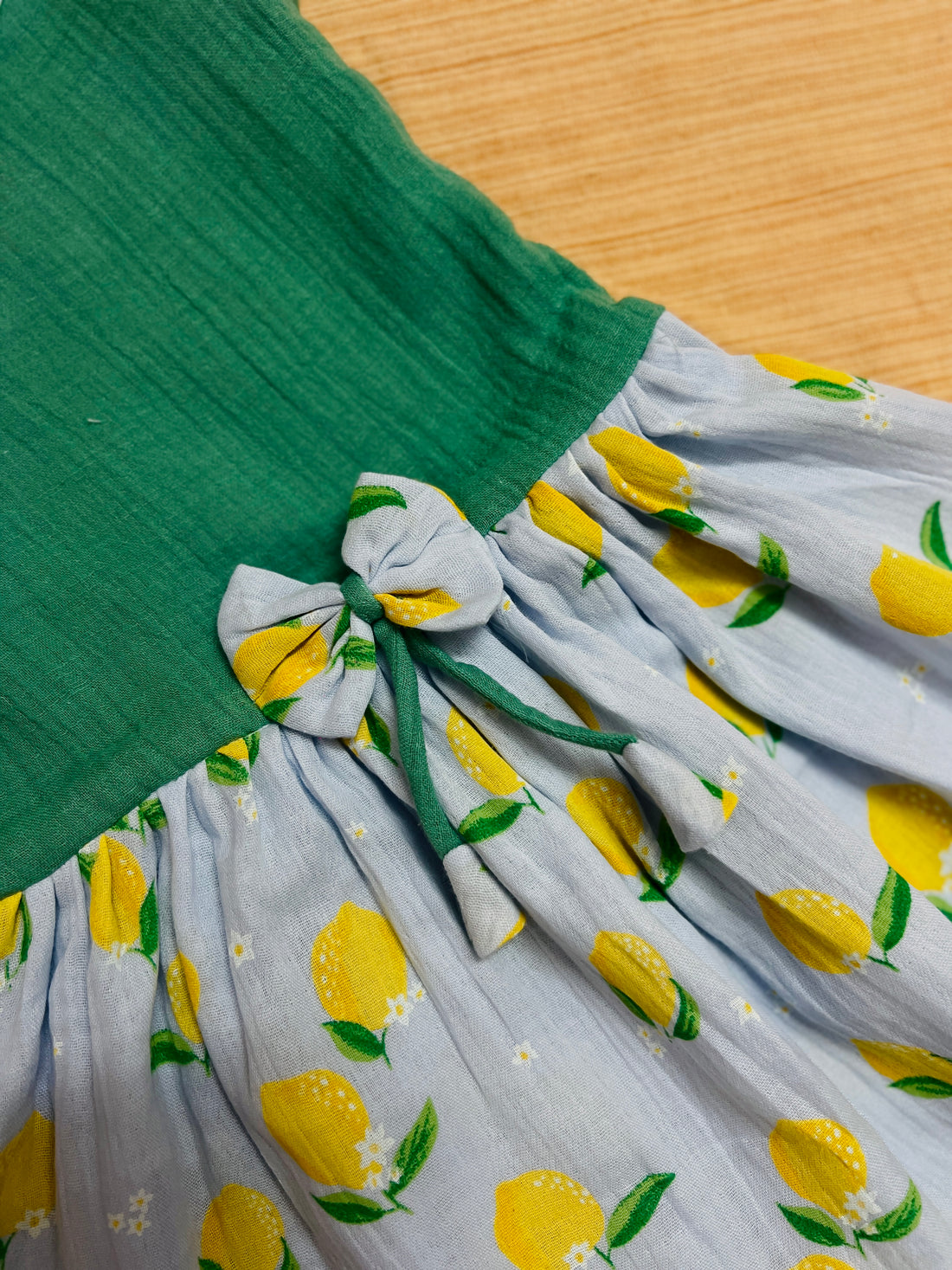 Lemon Garden Cotton Frock