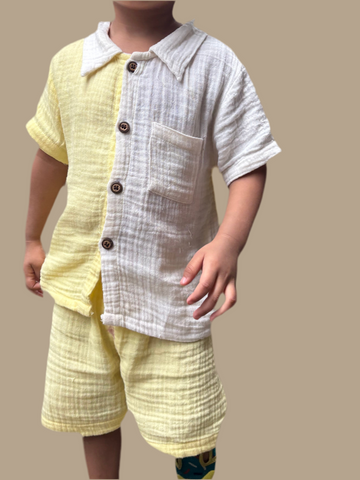 Half & Half Shirt Set