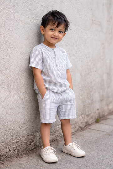 Stripped grey co-ord