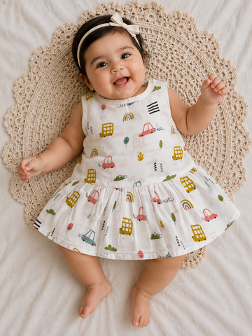 Baby girl frill frock