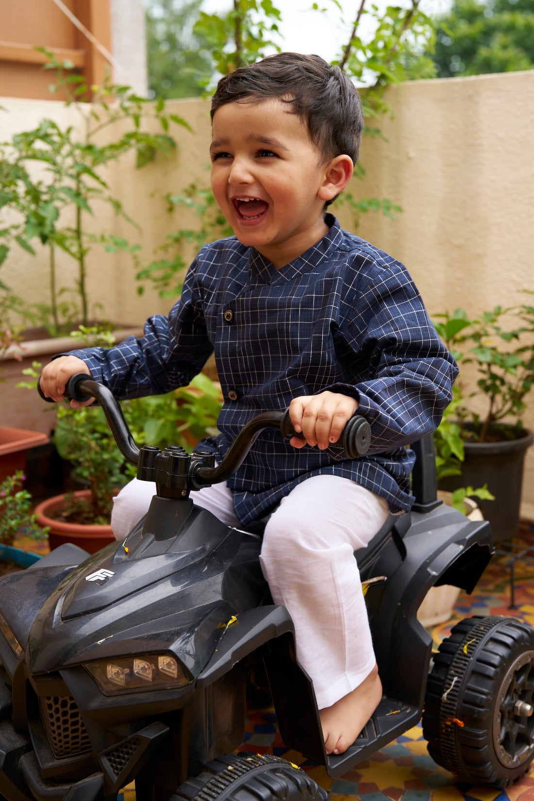 Midnight blue kurta set